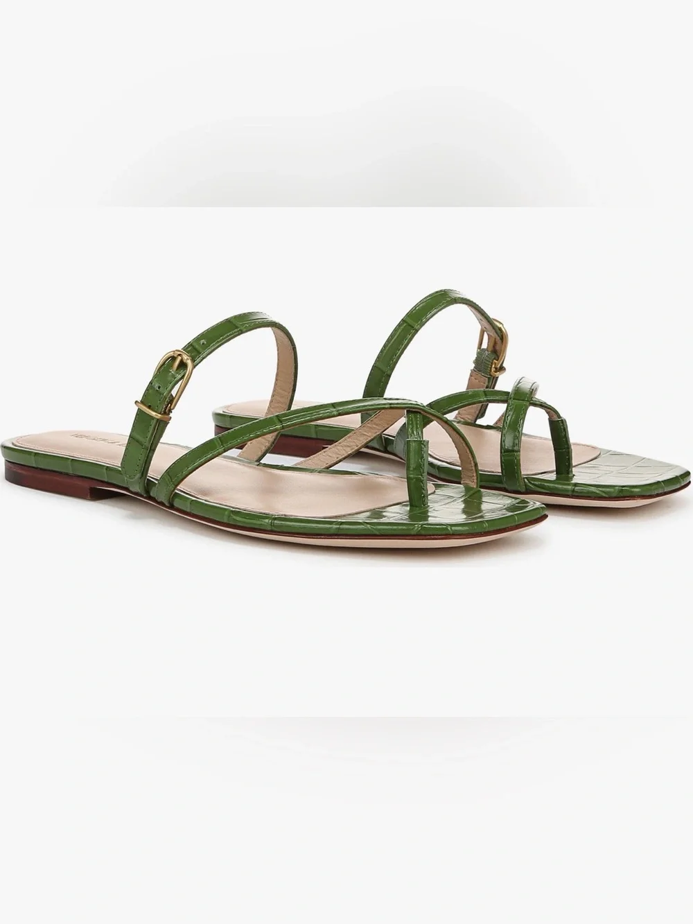 Veronica Beard Marthe Strappy Sandal in Lemongrass - Picture 8 of 9